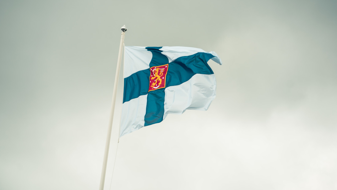 Finlands flagga.