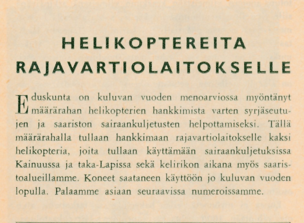 Tidningsurklipp från tidningen Rajajääkäri.
