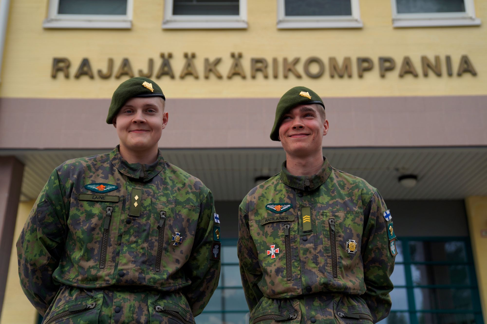 Gränsjägare Laine och Ratilainen.