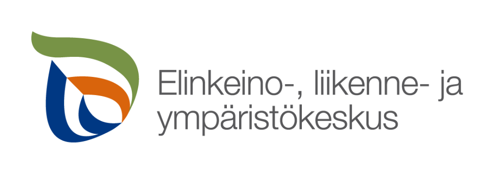 Logo. Elinkeino-, liikenne- jympäristökeskus.