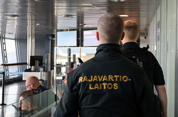 Sjöbevakare vid Helsingfors–Vanda flygplats.