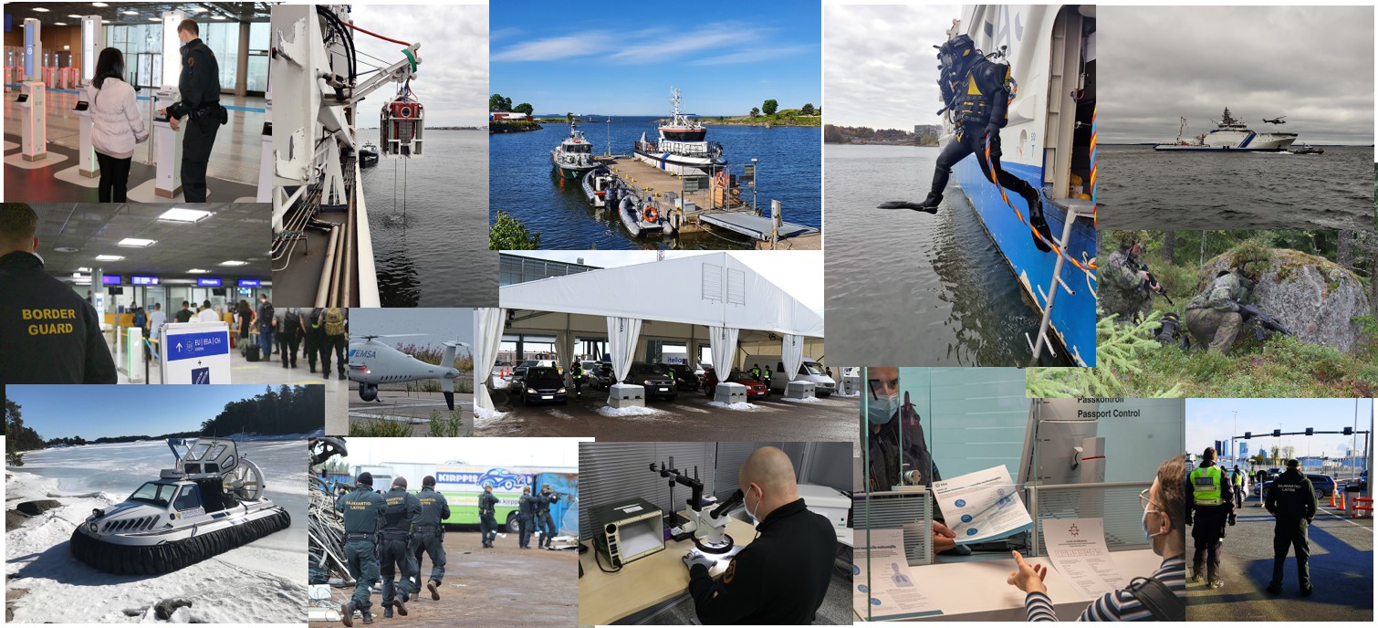 Kuvassa Suomenlahden merivartioston toimintaa