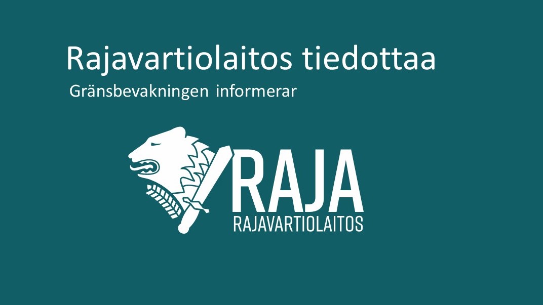 Rajavartiolaitos tiedottaa -grafiikka.